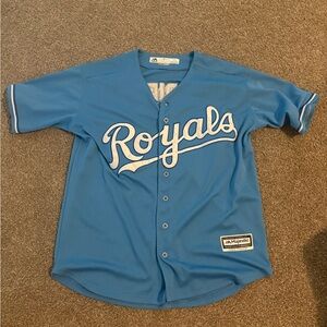 Majestic Kansas City Royals Light Blue Baseball Jersey - Whit Merrifield - M